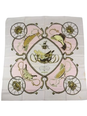 Hermes Hermès Vintage Silk Scarf “Springs” Philippe Ledoux