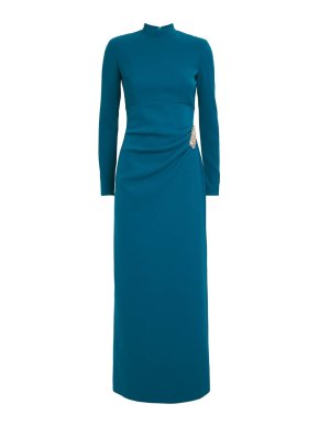Sabina Bilenko Crepe Carman Midi Dress
