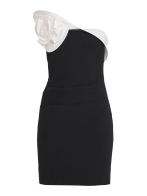 Roland Mouret Multi Crepe Flower Mini Dress