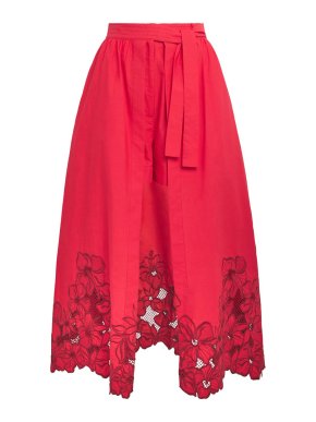 Sandro Floral Midi Skort