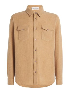 God's True Cashmere Knitted Cashmere Shirt