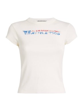 Alexander Wang White Graphic Baby T-Shirt