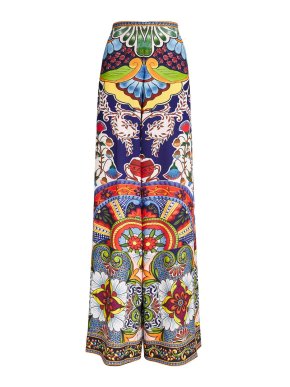 Alice+Olivia Printed Athena Trousers