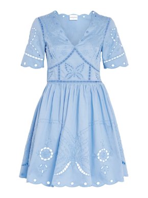 Claudie Pierlot  Butterfly-Embroidered Mini Dress