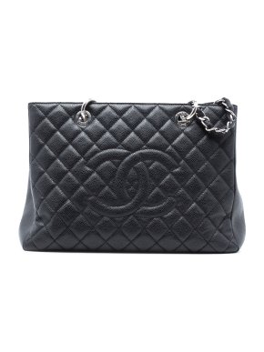 Chanel Black Caviar Grand Shopping Tote