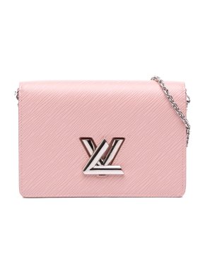 Louis Vuttin Pink Epi Twist Belt Chain Wallet