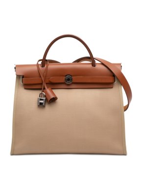 Hermes Tan Toile Herbag Zip 31