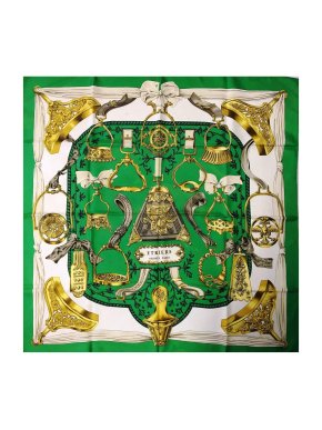 Hermes Hermès Vintage “Étriers” Silk Scarf