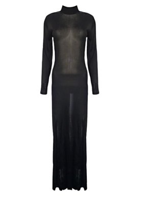 Tom Ford Black Backless Maxi Dress