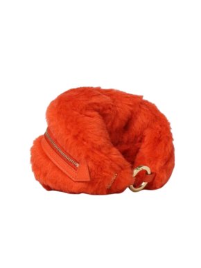 MaxMara Orange Teddy Bear Wrist Bag