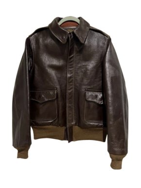 Buzz Rickson Brown Type-A Rough Wear Leather Jacket
