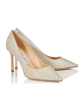 Jimmy Choo Romy 85 Glitter Pumps