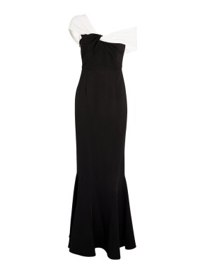 Roland Mouret Asymmetric Stretch Cady Gown