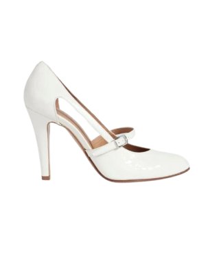 Maison Margiela White Patent Mary Janes