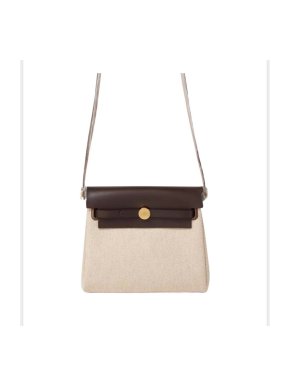 Hermes Ecru Ebene Mini Herbag 20