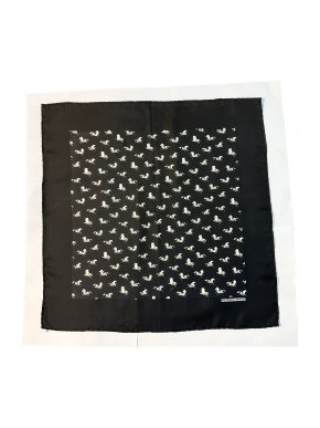 Hermes Horse Print Pocket Square