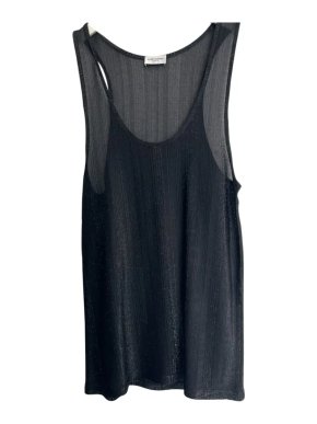 Saint Laurent Sheer Black Vest