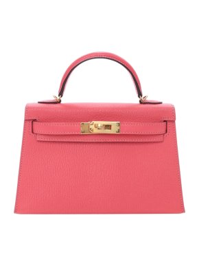 Hermes Rose Azelee Mini Chevre Mysore Kelly II Sellier 20