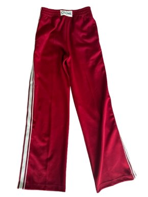Celine Side Stripe Red Track Pants