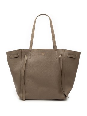 Celine Brown Small Leather Phantom Cabas Tote