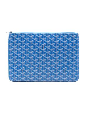Goyard Blue Goyardine Senat MM
