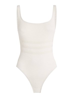 Eres The Vogue Glory Grosgrain-Trimmed Jacquard Swimsuit