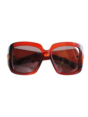Gucci Red Oversized  Sunglasses