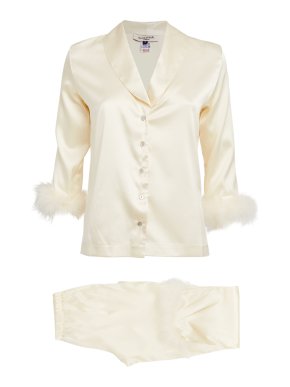 Gilda & Pearl Silk Celeste Pyjama Set
