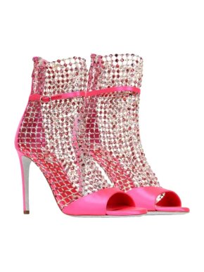 Rene Caovilla Tropical Juice Galaxia Satin Sandals