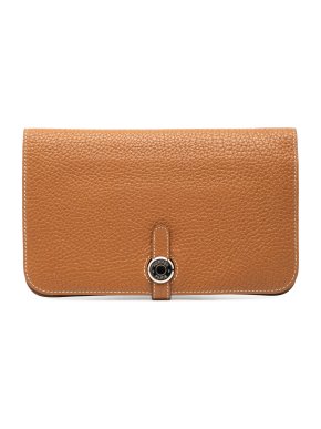 Hermes Tan Togo Dogon Duo Wallet GM