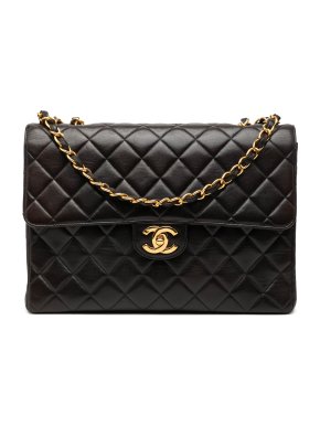 Chanel Black Jumbo Classic Lambskin Single Flap