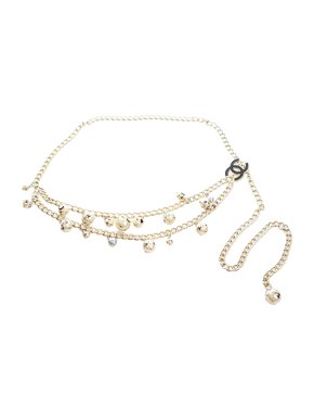 Chanel  CC Faux Pearl Chain Belt