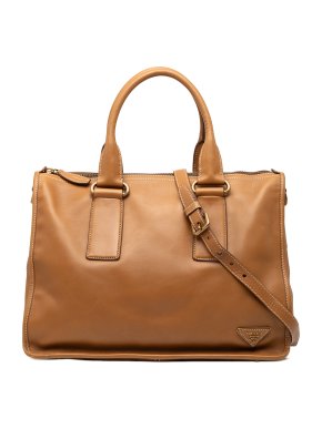 Prada Camel Soft Calf Satchel