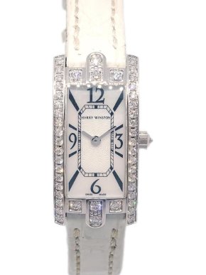 Harry Winston Diamond Bezel Avenue C Quartz Watch