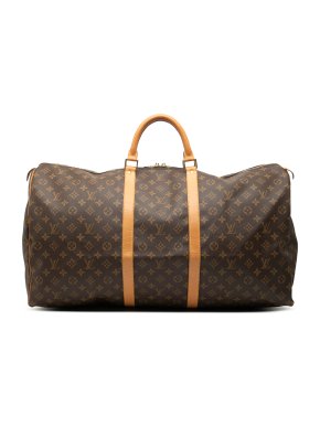 Louis Vuitton Coated Canvas Monogram Keepall 60