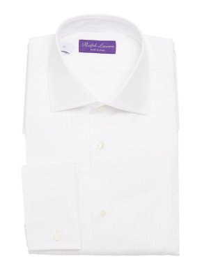 Ralph Lauren Purple Label Pleated Tuxedo Shirt