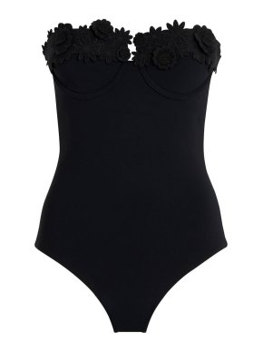 Zimmermann Floral-appliquéd underwired swimsuit