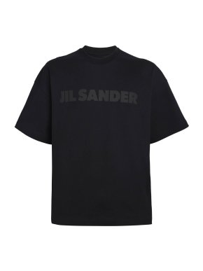 Jil Sander Round Collar Tonal Logo T-Shirt