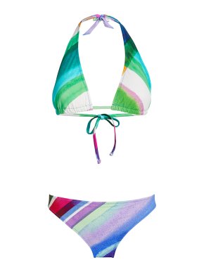 Gottex Diagonal Dreams Halter Neck Bikini Set