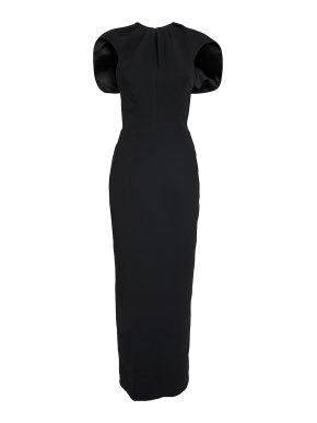 Maticevski Cypress Ruched Crepe Midi Dress