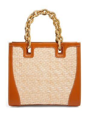 Rodo Beverly Wicker Tote Bag
