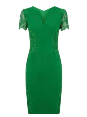 Pucci Emerald Green Lace Trim Dress