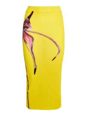 Louisa Ballou Ribbed Midi Skirt