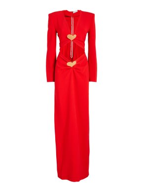 Rowen Rose Lovers Maxi Dress with Heart Jewel Details
