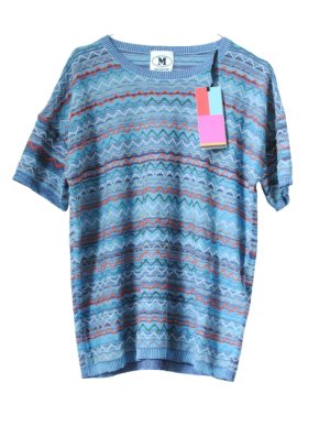 Missoni Blue ZigZag Top
