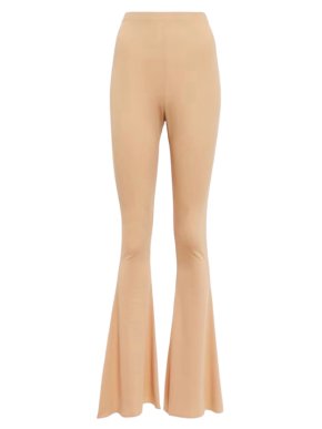 Magda Butrym Nude Stretch Jersey Pants