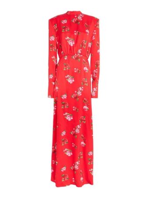 Magda Butrym Floral-Print Silk Maxi Dress
