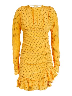 Alessandra Rich  Polka-dot Ruffled Minidress