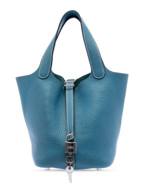 Hermes Blue Jeans  Clemence Picotin Lock 18