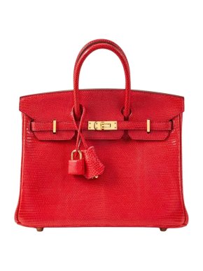 Hermes Birkin Rouge Exotique Niloticus Lizard 25cms